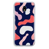 Memphis Shapes Pink: Samsung Galaxy J3 (2017) Transparant Hoesje