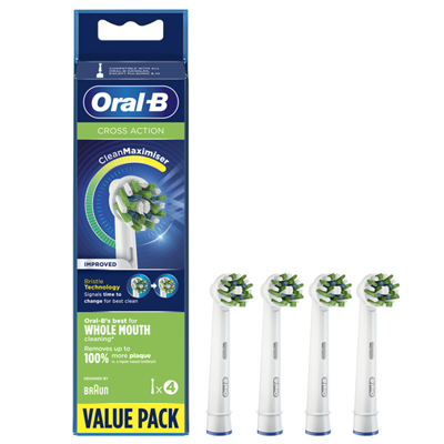 Oral-B Oral-B Cross Action 4 stuks - CleanMaximiser opzetborstels