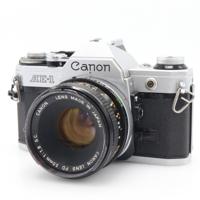 Canon AE-1 zilver + FD 50mm F/1.8 S.C. occasion