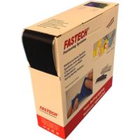 FASTECH® B50SKL01E999910 Klittenband Om vast te plakken Hotmelt Haakdeel, Extra sterk (l x b) 10000 mm x 50 mm Zwart 10 m