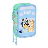 Pennenetui met 3 vakken Bluey Sisters Groen Water 12,5 x 19,5 x 5,5 cm 37 Onderdelen