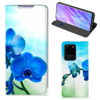 Samsung Galaxy S20 Ultra Smart Cover Orchidee Blauw - Cadeau voor je Moeder