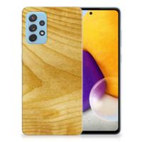 Samsung Galaxy A72 | Bumper Hoesje | Licht Hout