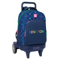 Schoolrugzak Benetton Damero Marineblauw 33 x 45 x 22 cm