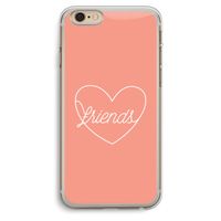 Friends heart: iPhone 6 Plus / 6S Plus Transparant Hoesje