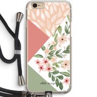 Sweet heaven geometrics: iPhone 6 / 6S Transparant Hoesje met koord