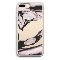 Roze stroom: iPhone 7 Plus Transparant Hoesje