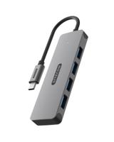 Sitecom CN-5009 interface hub USB 3.2 Gen 1 (3.1 Gen 1) Type-C 5000 Mbit/s Zwart, Grijs - thumbnail