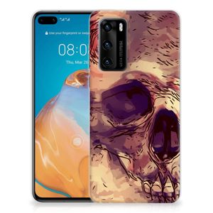 Silicone Back Case Huawei P40 Skullhead