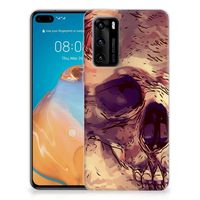 Silicone Back Case Huawei P40 Skullhead