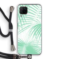 Palmbladeren: Huawei P40 Lite Transparant Hoesje met koord