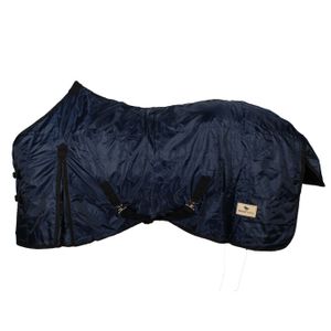 Budget Rider fleece gevoerde staldeken donkerblauw maat:195