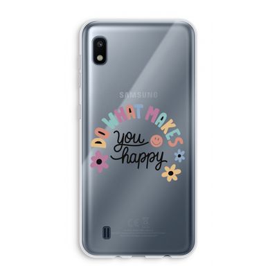 Happy days: Samsung Galaxy A10 Transparant Hoesje