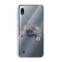 Happy days: Samsung Galaxy A10 Transparant Hoesje Happy days: Samsung Galaxy A10 Transparant Hoesje