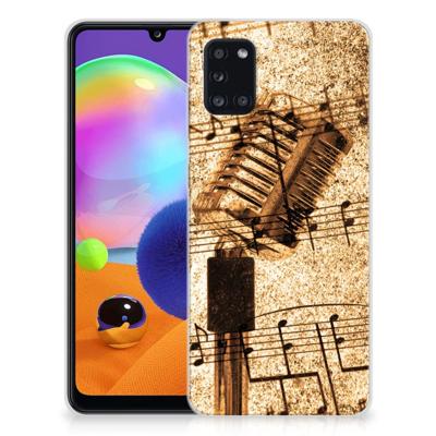 Samsung Galaxy A31 | Siliconen hoesje | met foto Bladmuziek
