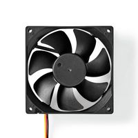 Nedis DC Ventilator | DC | 92 mm | 3-pin | 26.7 dBA | Zwart | 1 stuks - DCFAN9225BK - DCFAN9225BK Nedis DC Ventilator | DC | 92 mm | 3-pin | 26.7 dBA | Zwart | 1 stuks - DCFAN9225BK - DCFAN9225BK