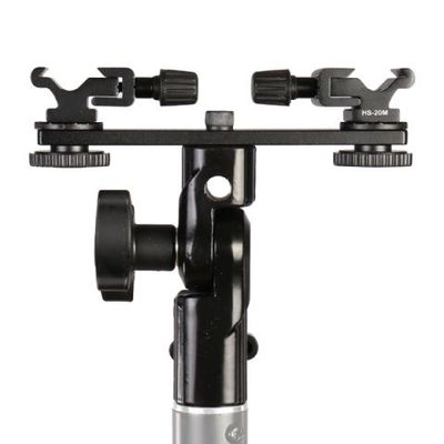 Falcon eyes twin mount tilting bracket + 2 x flitsschoen cld-14a