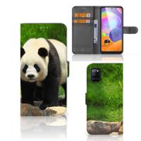 Samsung Galaxy A31 | Telefoonhoesje | Met pasjeshouder | Panda