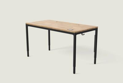 Desktronic HomeMax bureau - Zwart / Massief Eiken / 160x80 cm