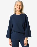 HEMA Dames T-shirt Kacey Structuur Donkerblauw (donkerblauw)