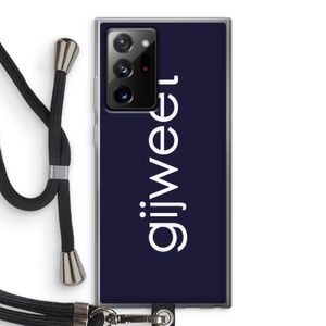 Gijweet: Samsung Galaxy Note 20 Ultra / Note 20 Ultra 5G Transparant Hoesje met koord