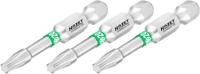 HAZET Bit 2223NSLG-T20/3 · 1/4 inch (6,3 mm) zeskant massief · Binnen-TORX®-profiel · 3-delig · SW T20