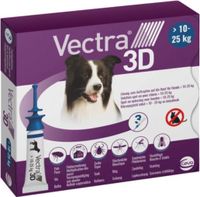 Vectra 3D 3 pipetten voor gemiddelde honden (10-25kg) - thumbnail
