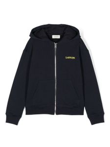 Lanvin Enfant veste à logo brodé - Bleu