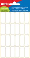 Apli witte etiketten ft 12 x 30 mm (b x h), 144 stuks, 24 per blad (2671) - thumbnail