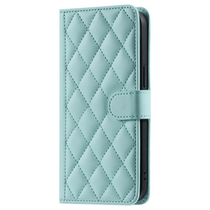 iPhone 13 Mini hoesje - Bookcase - Pasjeshouder - Koord - Kunstleer - Turquoise
