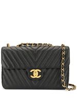 CHANEL Pre-Owned sac porté épaule matelassé - Noir