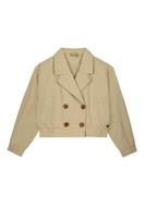 Like Flo zomer trenchcoat jas meisjes teens - zand - cropped - Akon