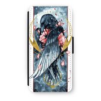 Golden Raven: iPhone 7 Flip Hoesje