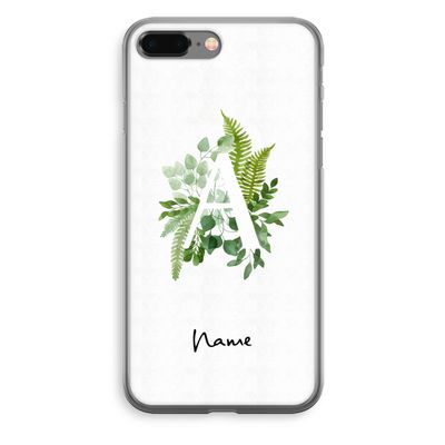 Green Brush: iPhone 8 Plus Transparant Hoesje