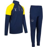 Touzani Shield Trainingspak Kids Donkerblauw Geel - thumbnail
