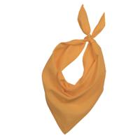 Bandana/hals zakdoek - 1x - geel - voor kind en volwassenen - polyester/katoen