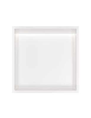 Hotbath &MORE Inbouwnis 30x30x10cm met LED IP44 Mat Wit