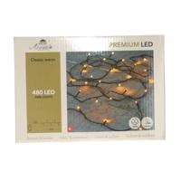 Kerstverlichting premium LED - 480 led lampjes - klassiek warm wit - 48 meter - lichtsnoer