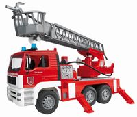 Bruder 027711 MAN Brandweerwagen met ladder, waterpomp en licht en geluid module
