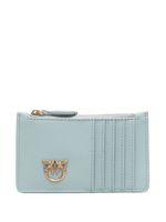 PINKO porte-cartes Love en cuir - Bleu