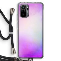 Clouds pastel: Xiaomi Redmi Note 10 Pro Transparant Hoesje met koord