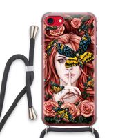 Lady Moth: iPhone SE 2020 Transparant Hoesje met koord