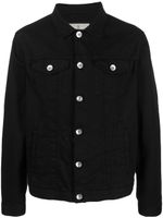 Brunello Cucinelli veste en jean à boutonnière - Noir Brunello Cucinelli veste en jean à boutonnière - Noir