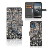 Nokia C12 | Telefoonhoesje | Met pasjeshouder | Krokodillenprint