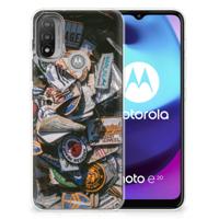 Motorola Moto E20 | E40 | Siliconen hoesje | met foto Badges