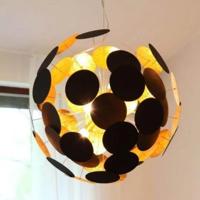 Hanglamp zwart goud &apos;Planet&apos; By Rydens modern 4x e14 fitting 500mm
