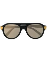 Cutler & Gross lunettes de soleil à monture oversize - Noir