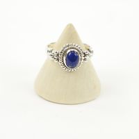 Zilveren Ring met Lapis Lazuli Maat 17,5 (Sterling Zilver 925) - thumbnail