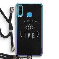 To be lived: Huawei P30 Lite Transparant Hoesje met koord