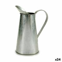 Bloempot Patroon Melkbeker Zilverkleurig Zink 17 x 21,5 x 11,3 cm (24 Stuks)